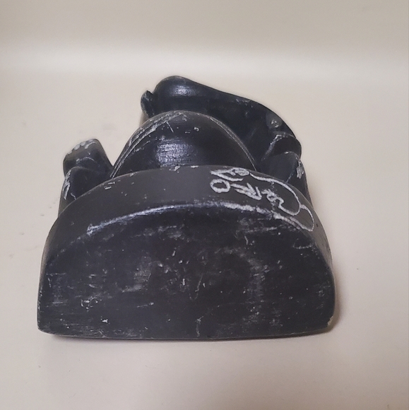 Ganesha Elephant Hindu God black stone statue - Picture 8 of 10